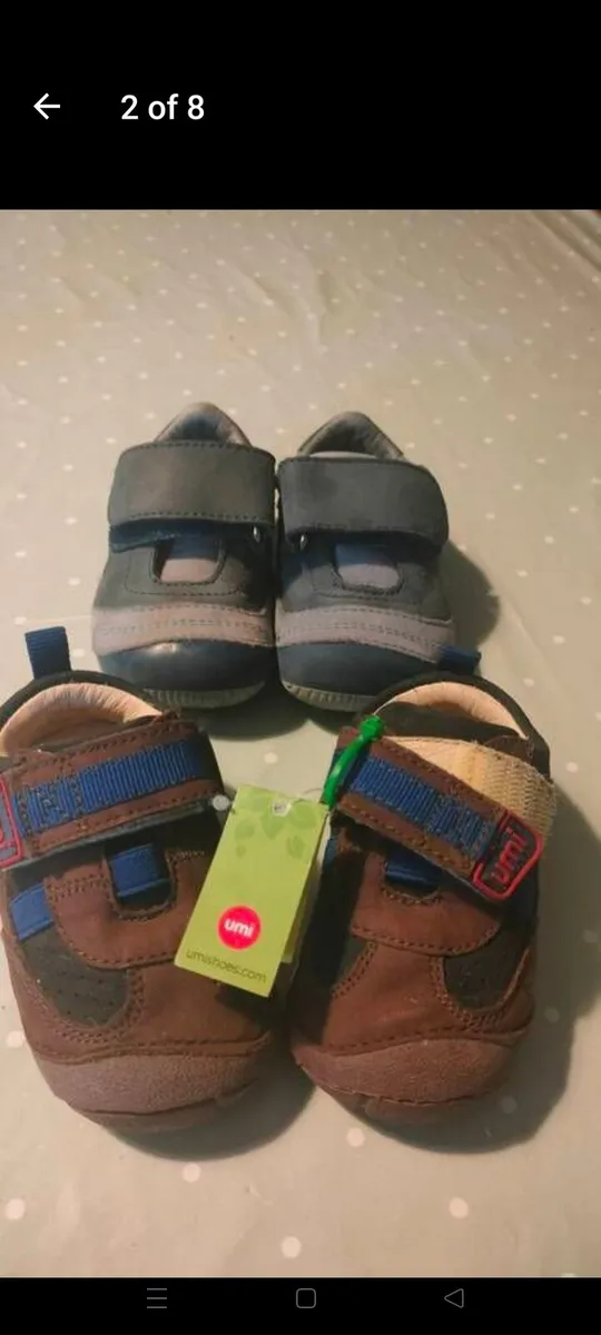 pairs of first start baby boys shoes. Earth friend - Image 3