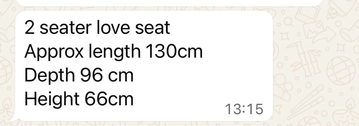 2 seater LOVE seat - Image 2