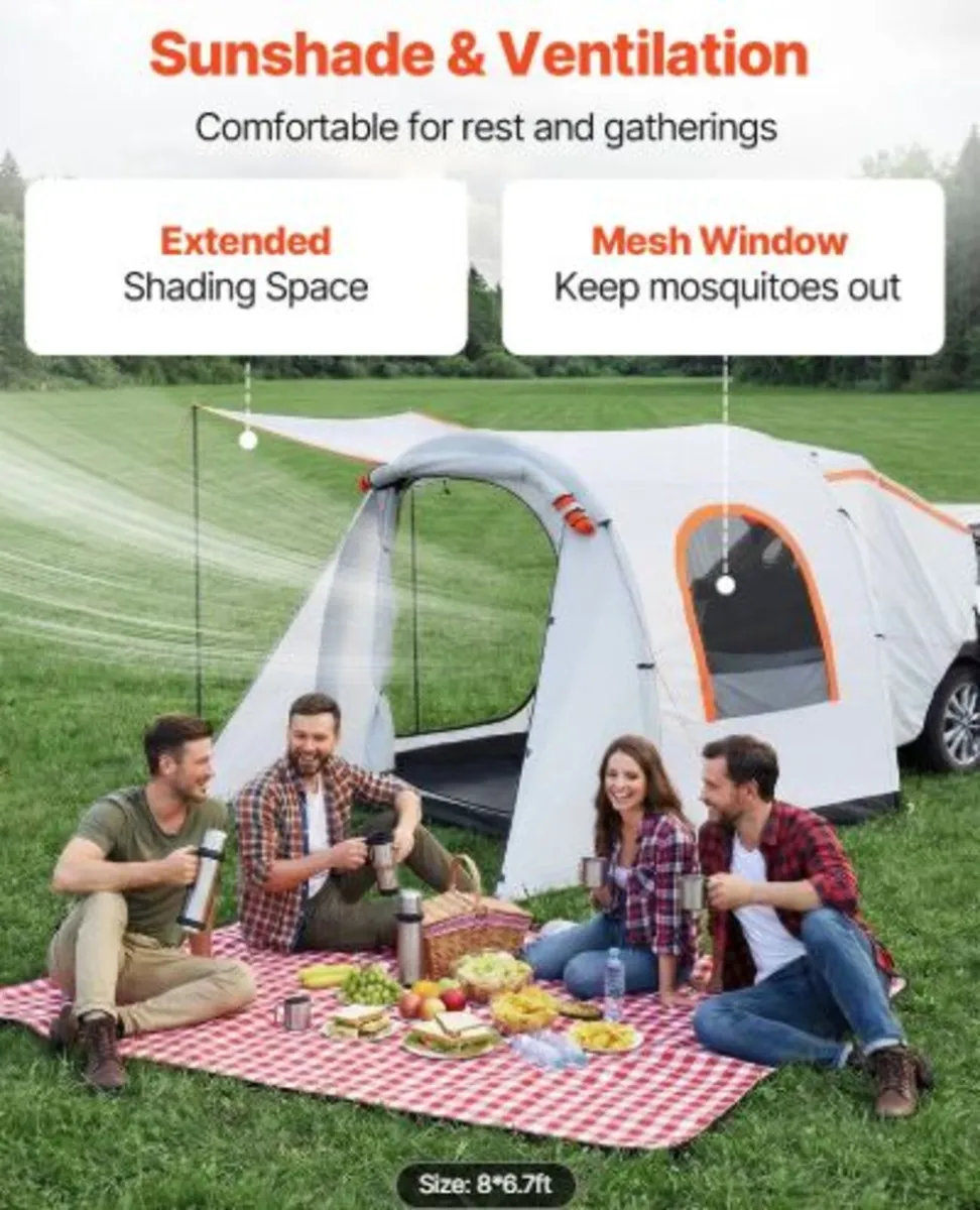Inflatable SUV Tent with Awning, 2.44 x 2.04m 3 - Image 4