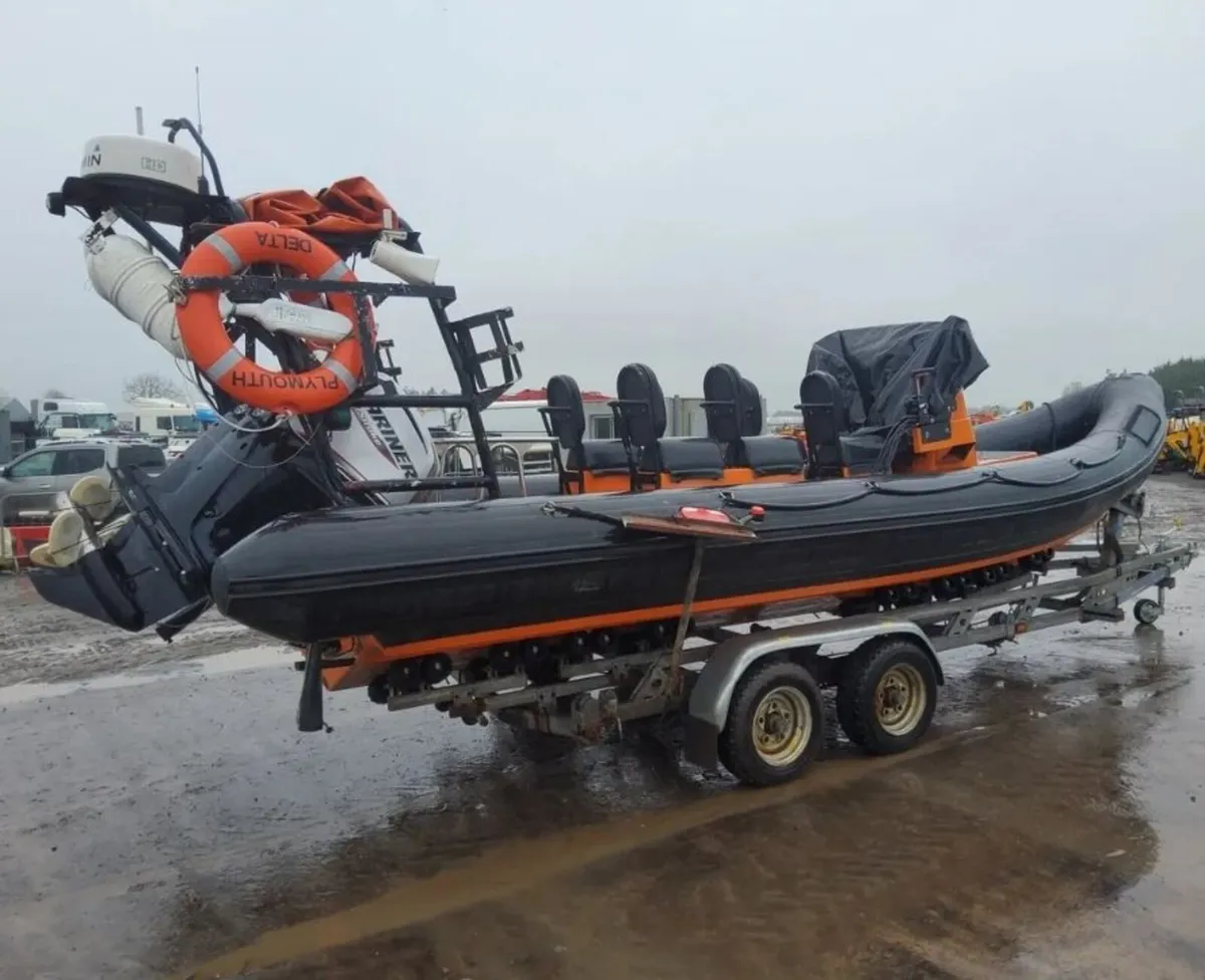 Delta 740X RIB  Mariner 115hp Outboard & Trailer - Image 2