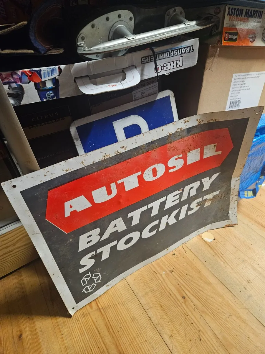 Metal Garage Sign - Image 1