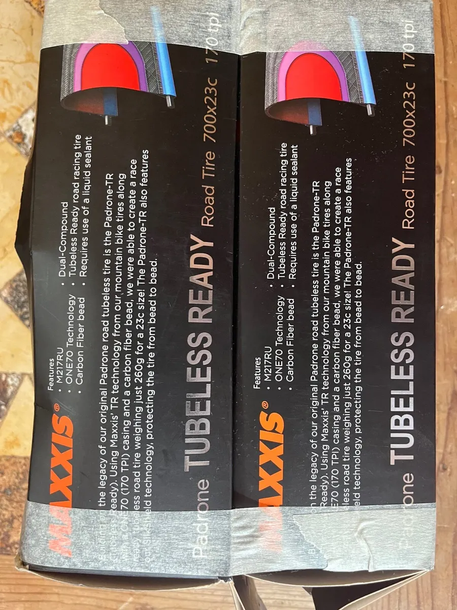 Maxxis Padrone Racing TR tyres (pair) - Image 2