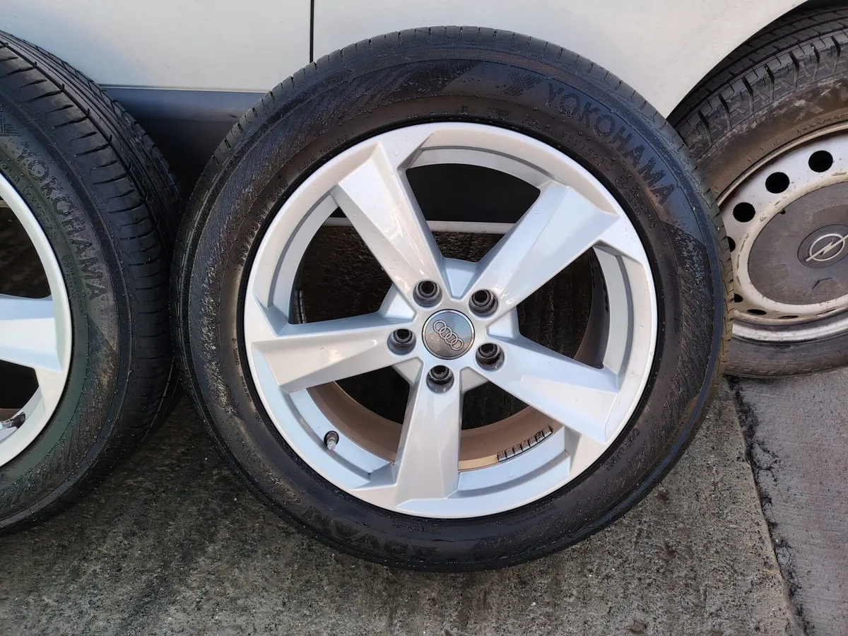 17" Audi Q2 alloy wheels with nearly new tyres - Image 2