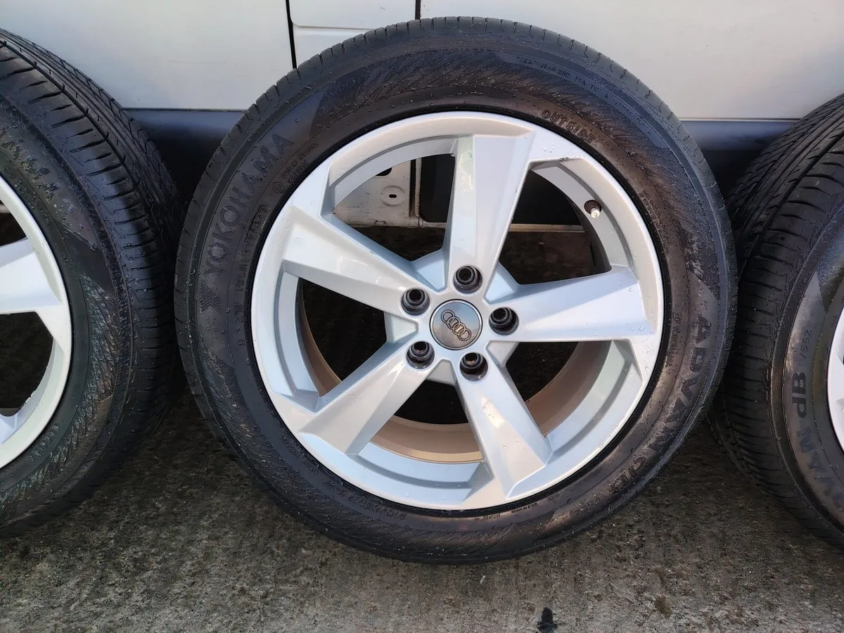 17" Audi Q2 alloy wheels with nearly new tyres - Image 3