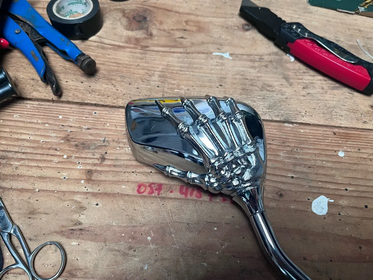 Monster claw motorbike mirrors - Image 3