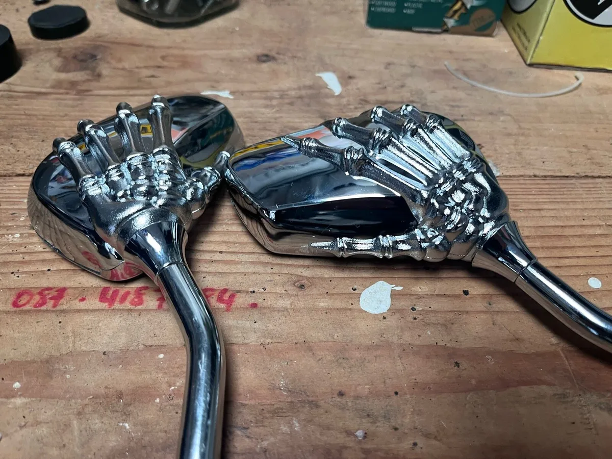 Monster claw motorbike mirrors - Image 2