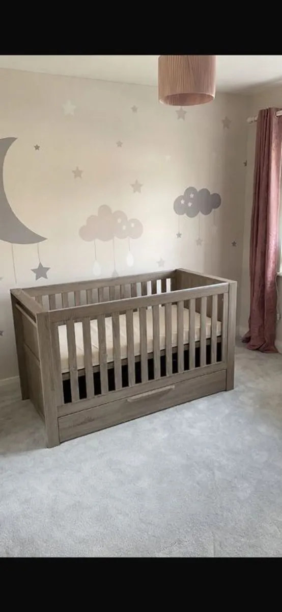 Mamas and Papas Franklin Cotbed- Oak - Image 2