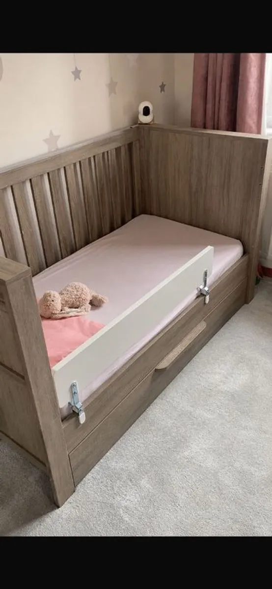 Mamas and Papas Franklin Cotbed- Oak - Image 3