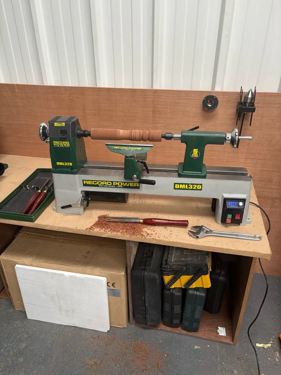 DML320 Cast Iron Electronic Variable Speed Lathe - Image 1