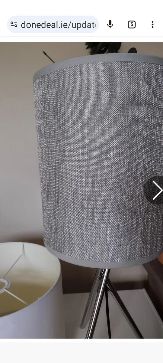 Brand new chrome tripod table lamp/ bedside lamp - Image 3
