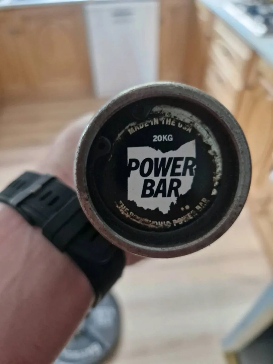 Rogue barbell and plates - Image 2
