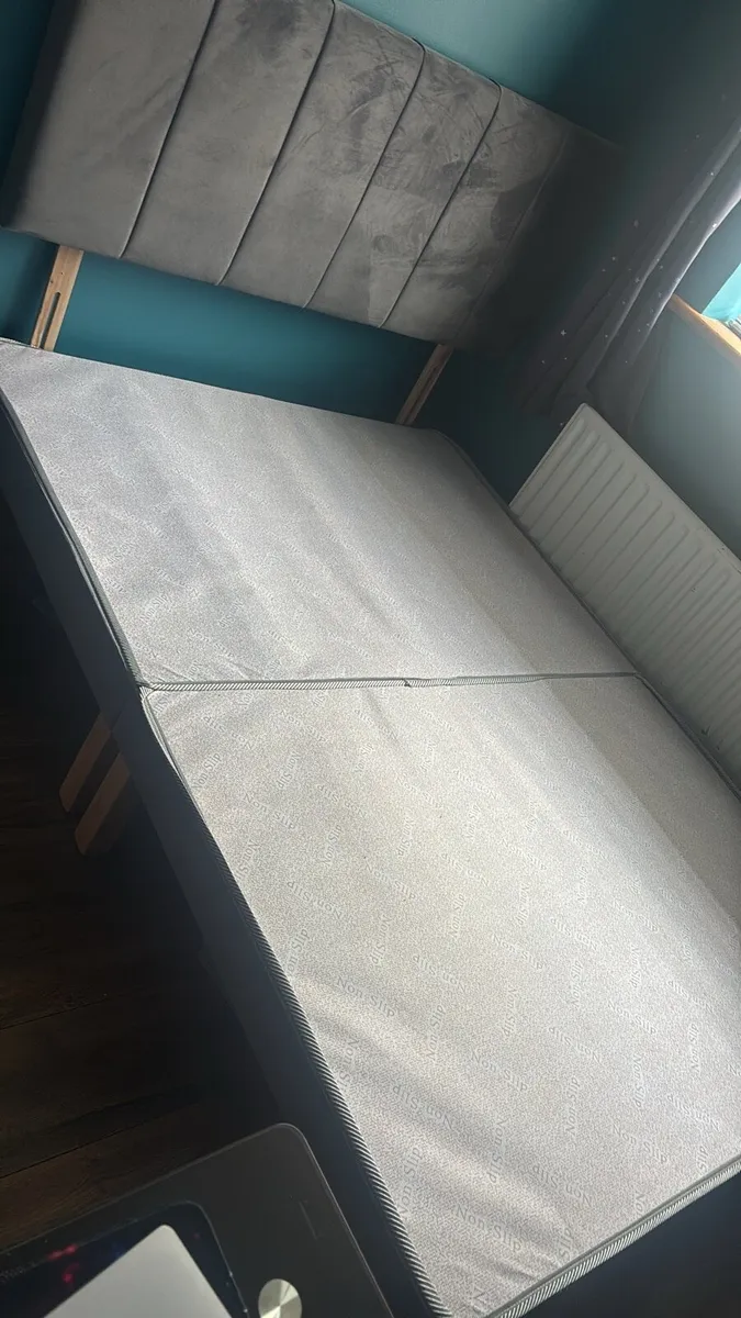 Double bed base plus headboard