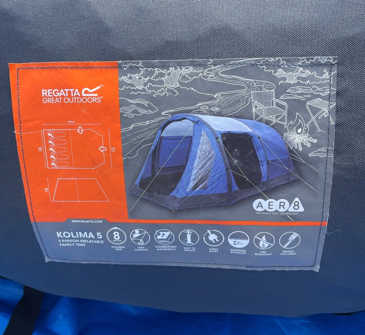 Regatta Kolima 5-person Inflatable Tent - Image 1