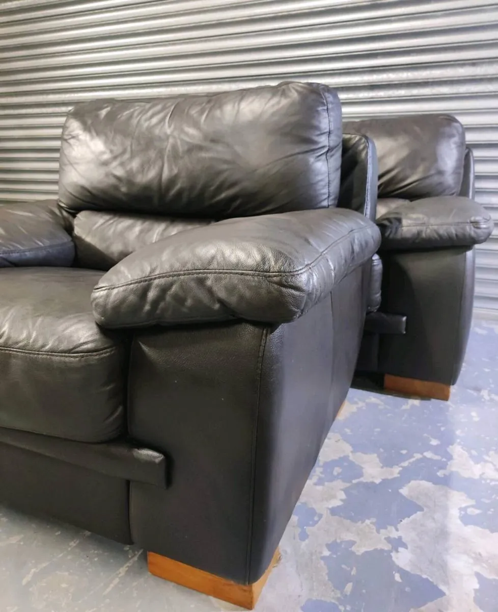 2+1 seater leather sofa couch set - Image 4