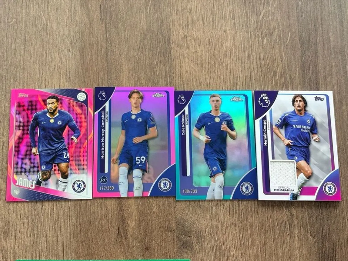 Topps Chelsea Bundle All Numbered + Auto Total 11 Cards - Image 2