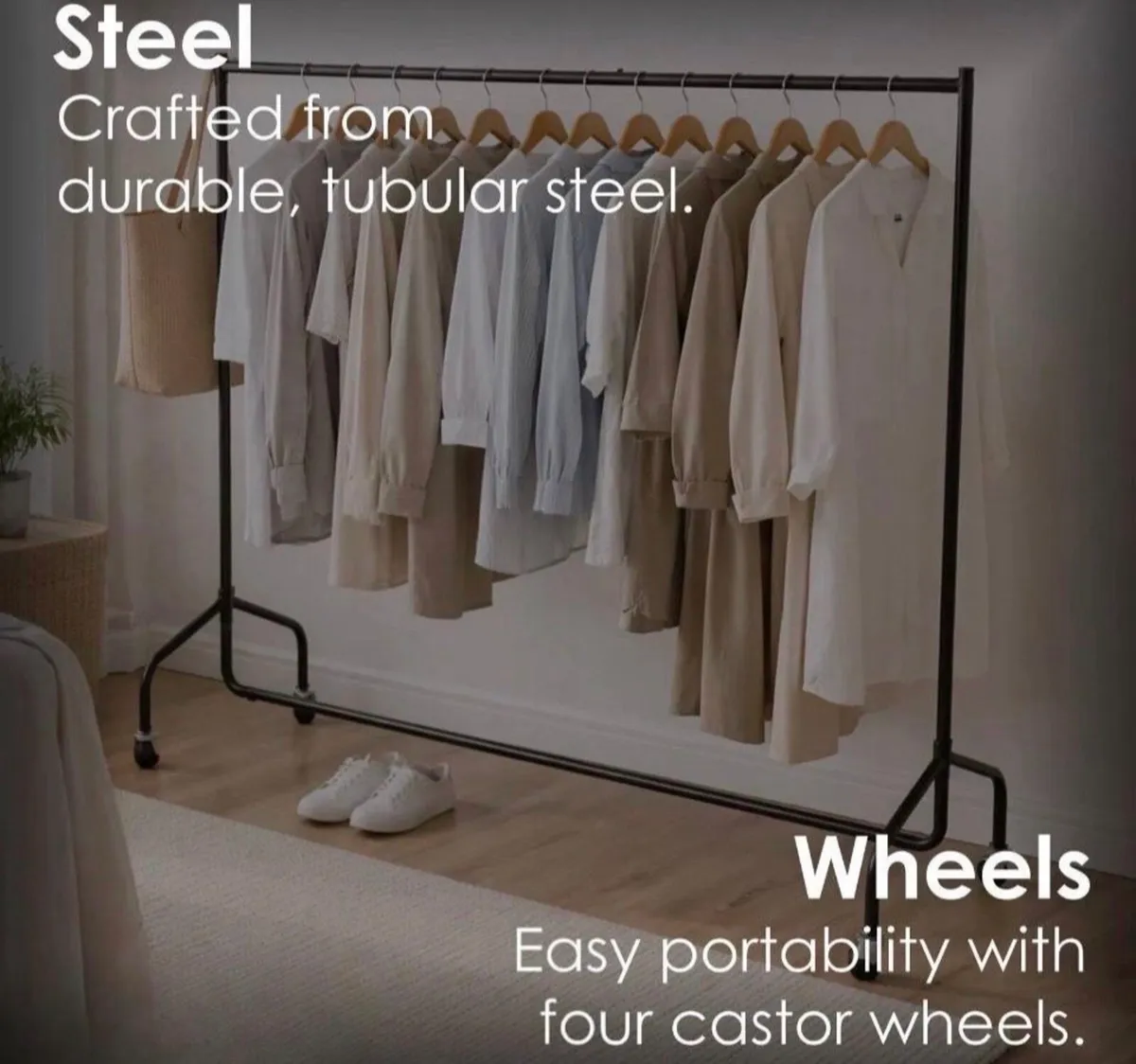 New 6ft Heavy Duty Clothes Rail - Image 1