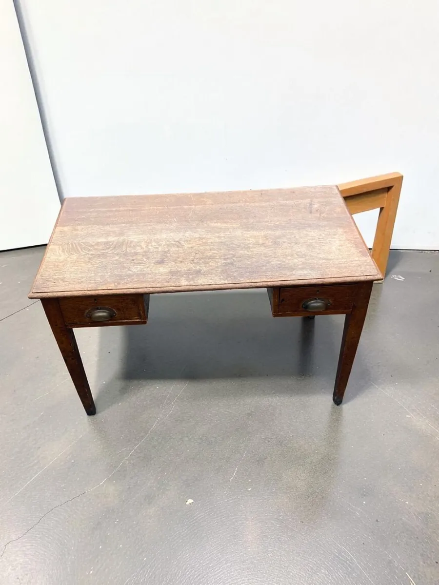 Vintage Desk - Oak - Home Writing Desk - Image 2