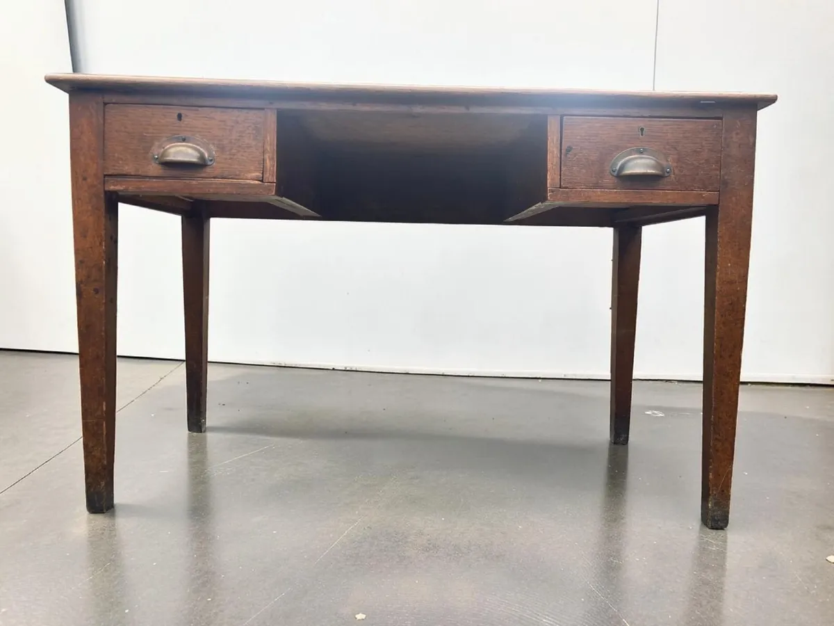 Vintage Desk - Oak - Home Writing Desk - Image 1