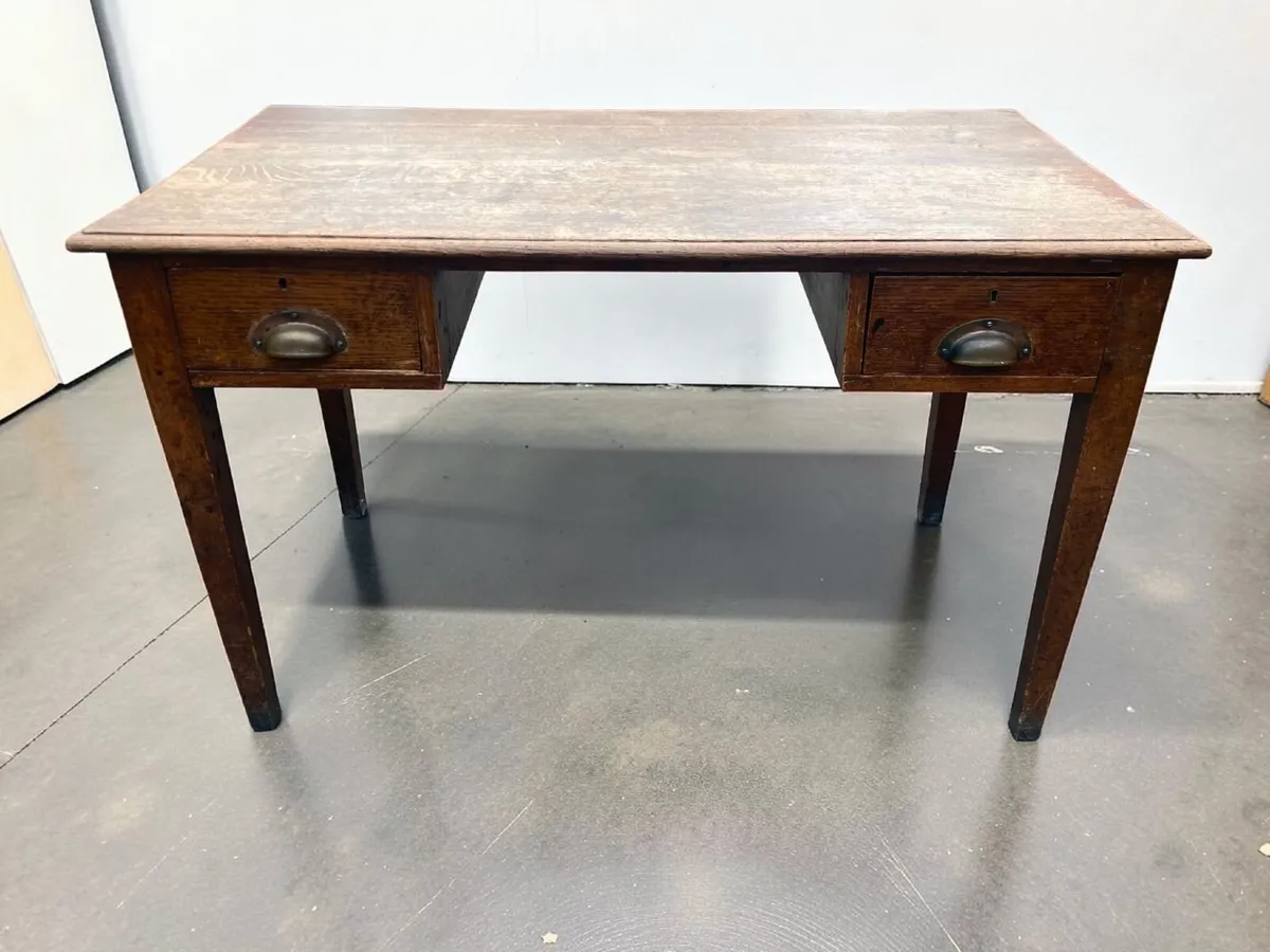 Vintage Desk - Oak - Home Writing Desk - Image 4