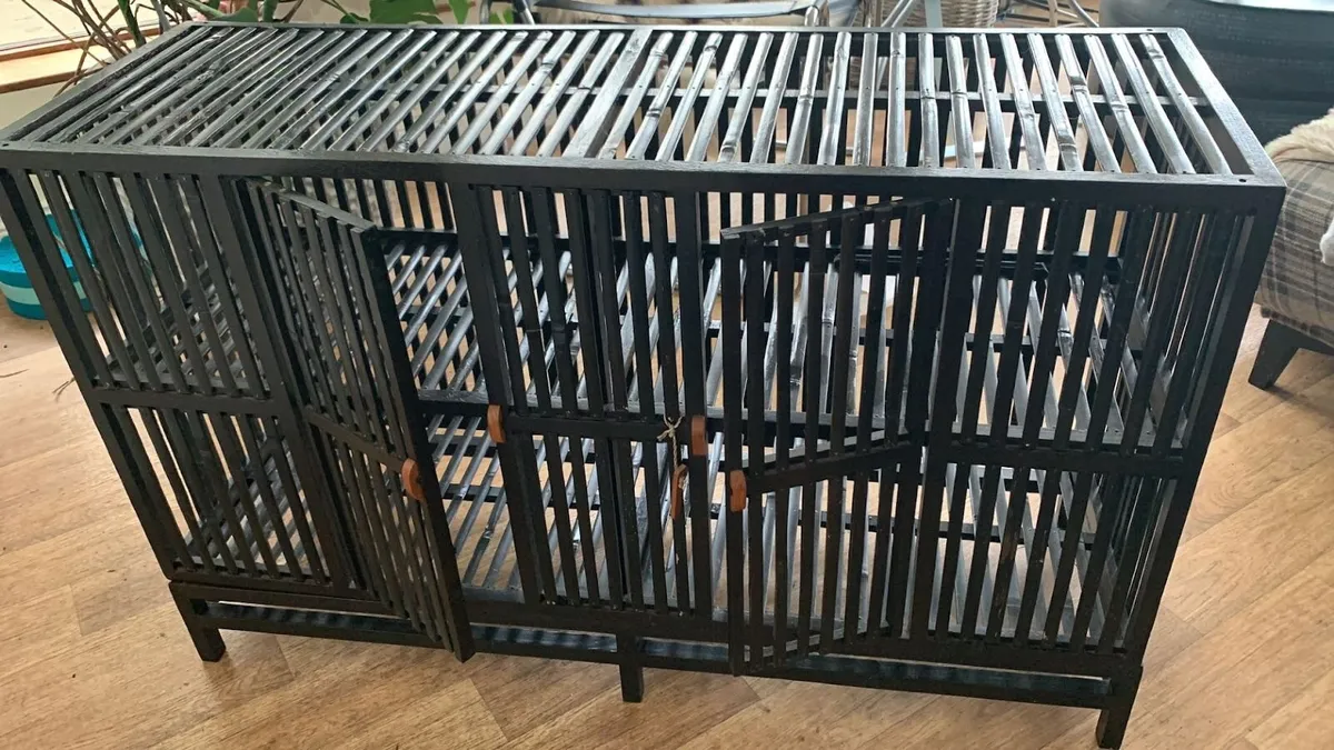 Bamboo cabinet/console table - Image 1