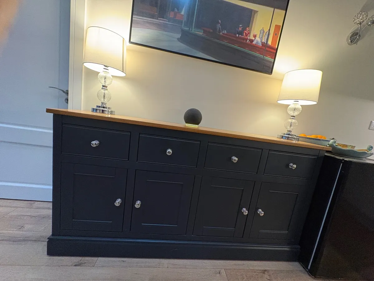 Dark Grey 4 Door Sideboard - Image 2