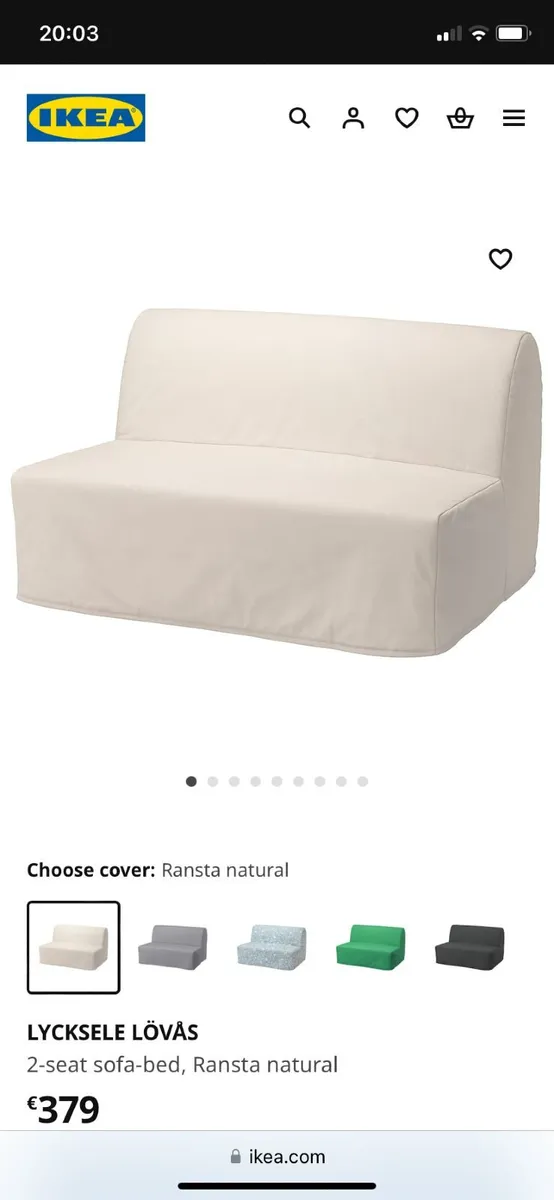 2-seat sofa bed - Image 4