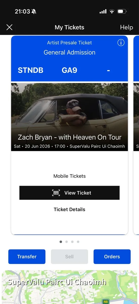 4 x Zach Bryan standing tickets Cork 20th June