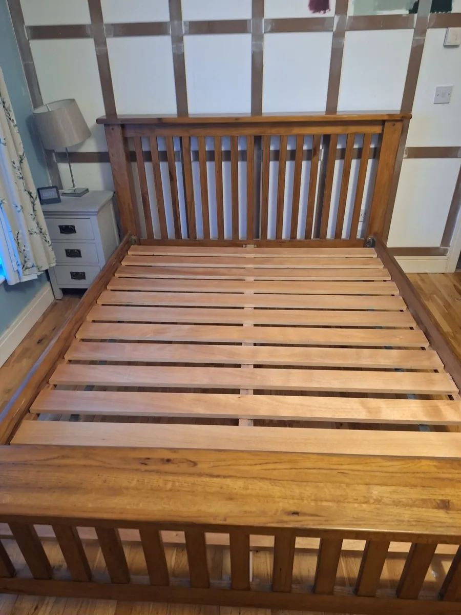 King size wooden bed frame - Image 3