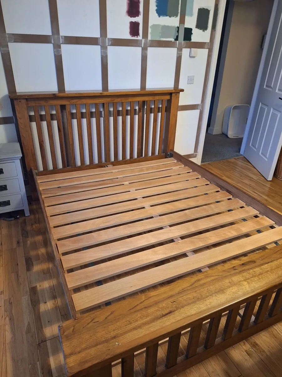 King size wooden bed frame - Image 4