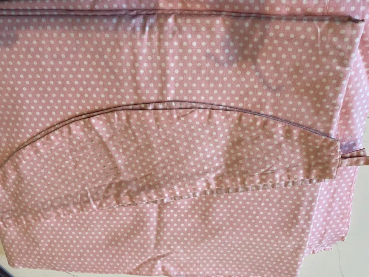 Laura Ashley Pink Gingham Curtains - Image 3
