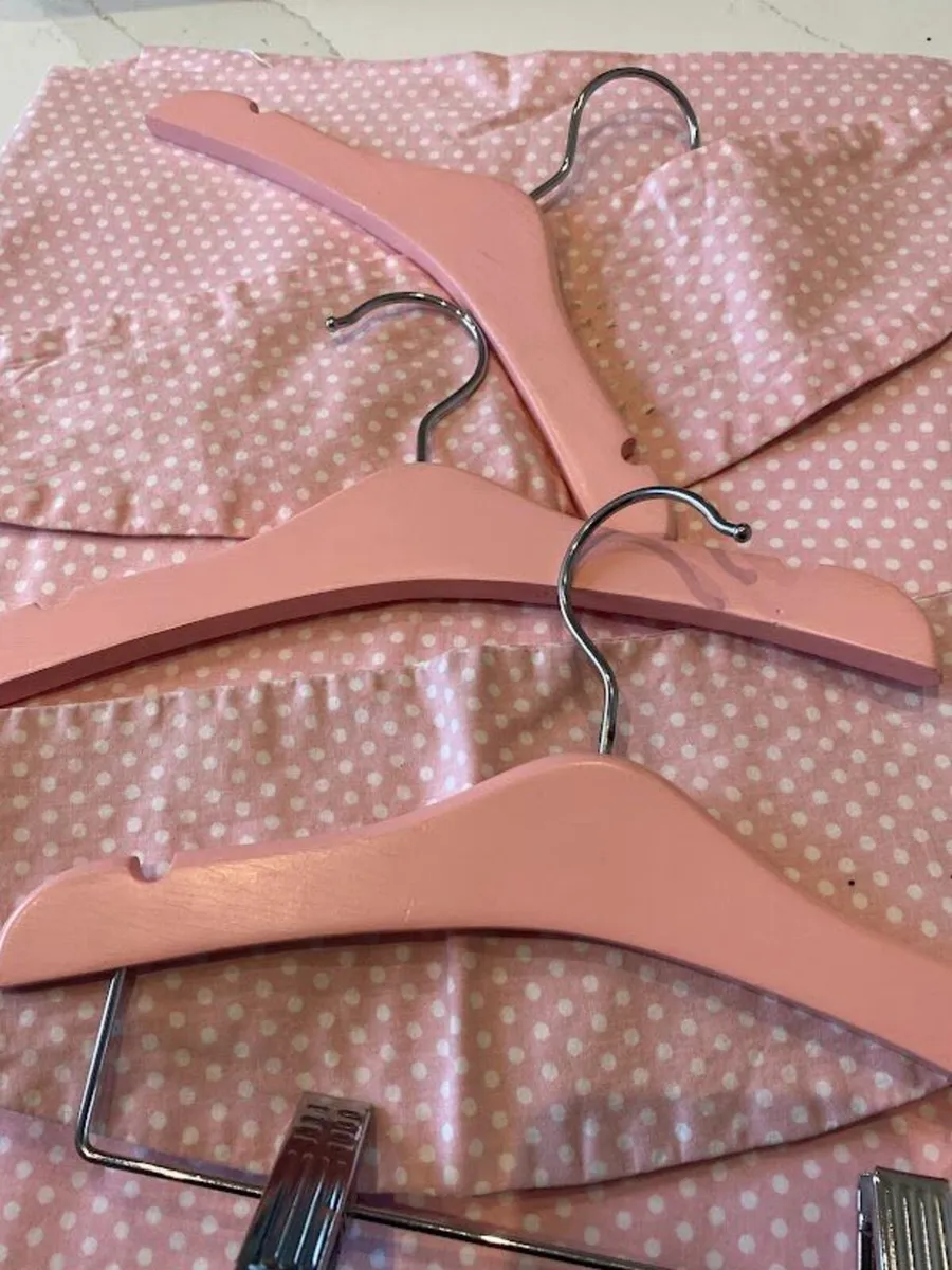 Laura Ashley Pink Gingham Curtains - Image 1