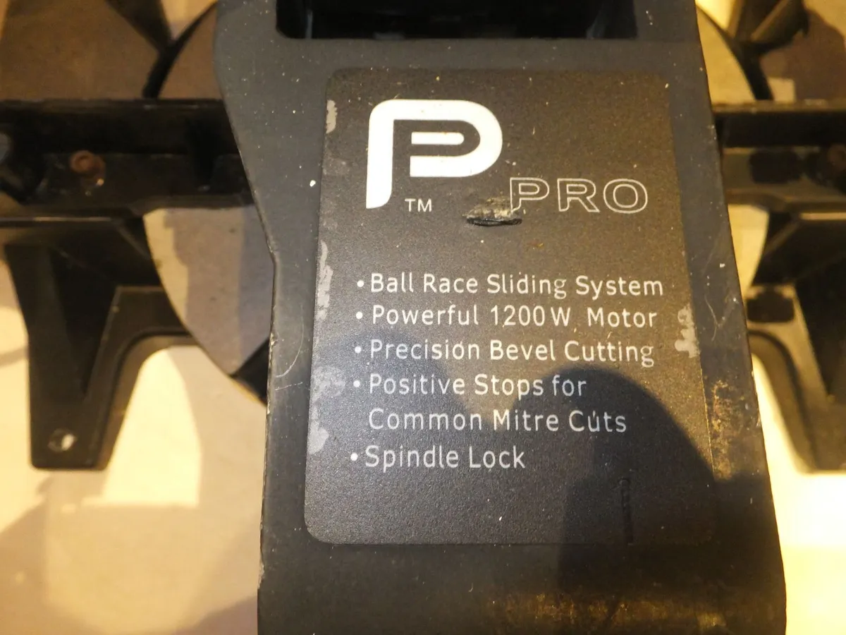 Pro 1200w slide Compound mitre saw - Image 3