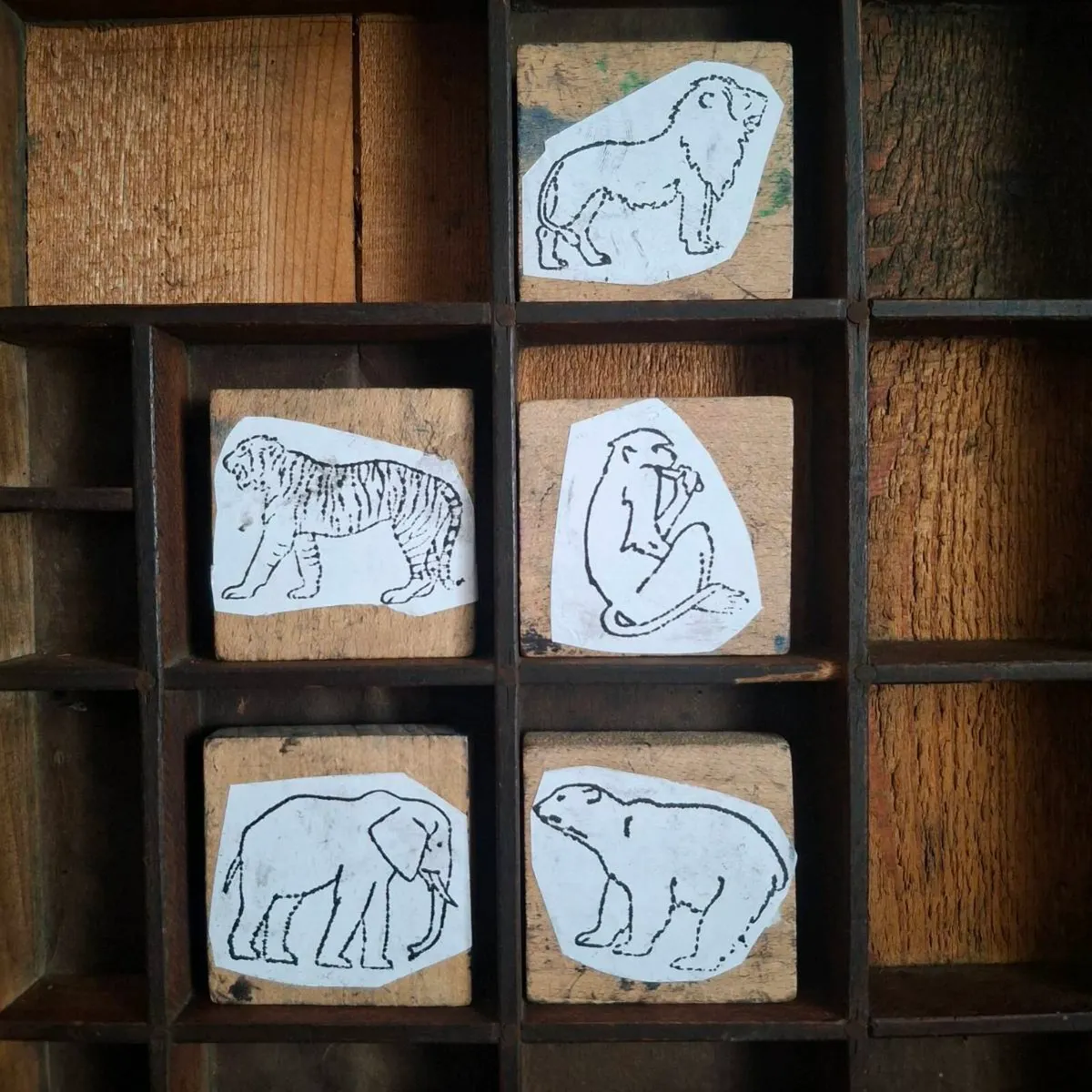 French Zoo Printing Blocks - Image 2