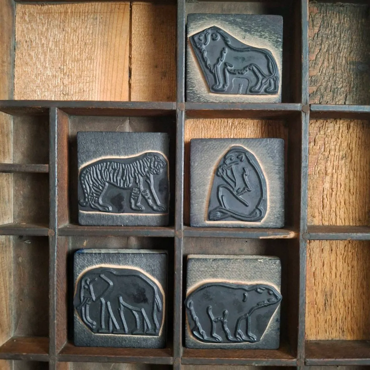 French Zoo Printing Blocks - Image 1