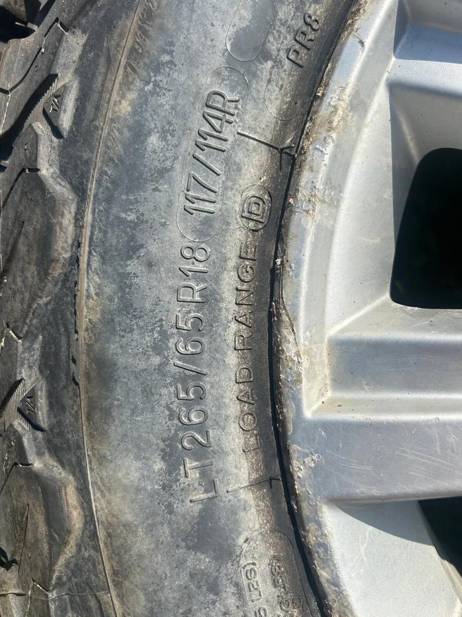 5x BF Goodrich KO2 265/65 R18, & VW Amarok Alloys - Image 2