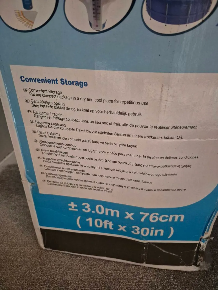 10 foot swimming pool with pump and filter - Image 3