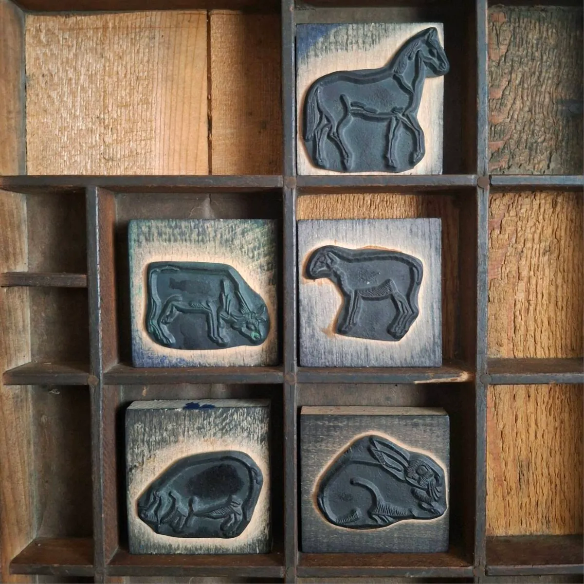 French Farm Printing Blocks - Image 1