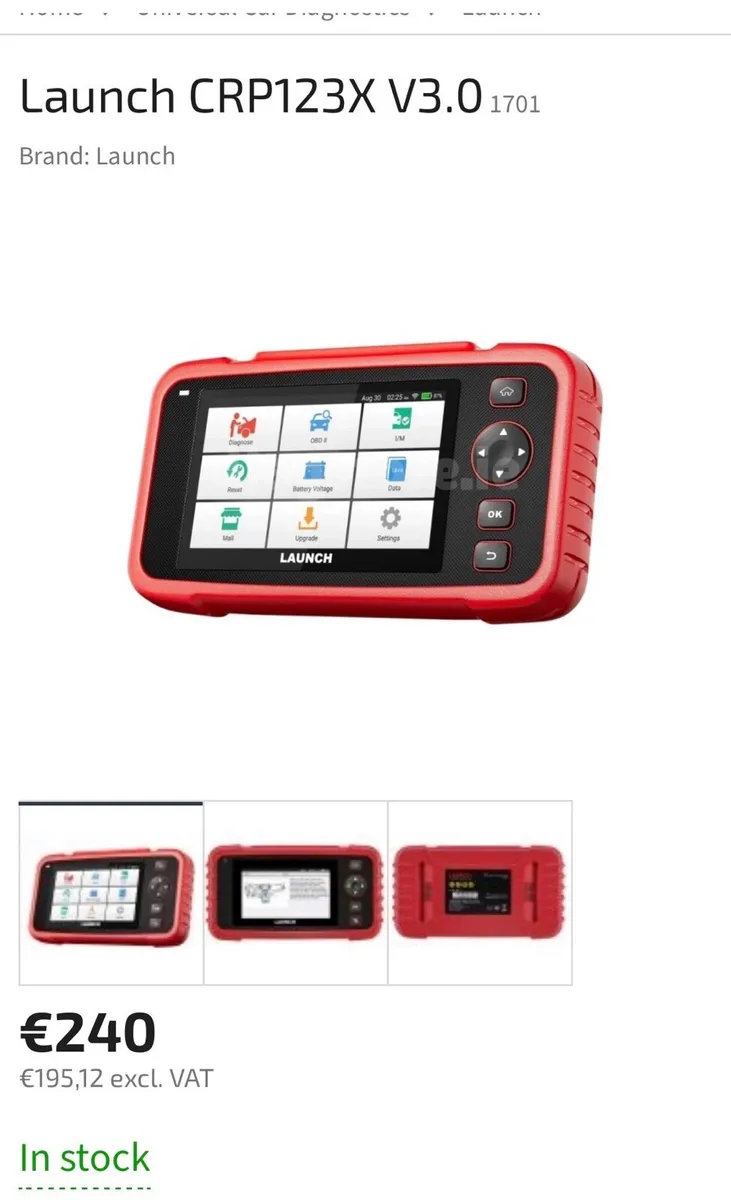launch 123x diagnostic for cars and vans NEW - Image 1
