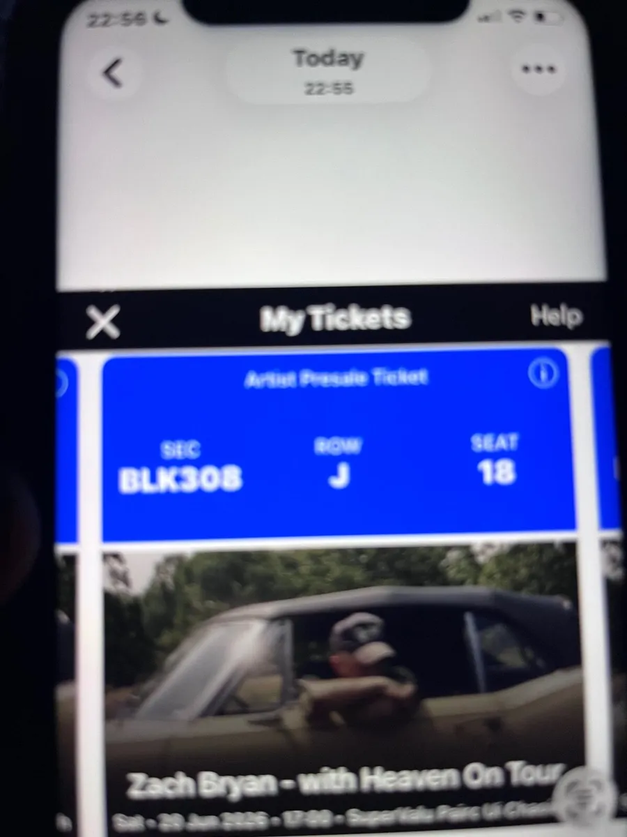 Concert tickets