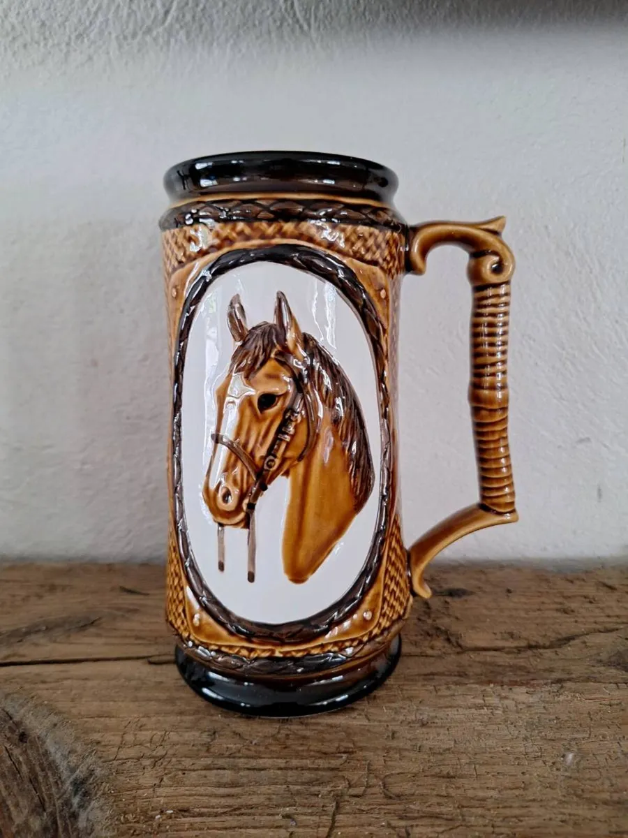 Large Equine Beer Stein - Image 1