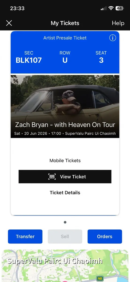 Zach Bryan seated ticket- Reduced!!!!