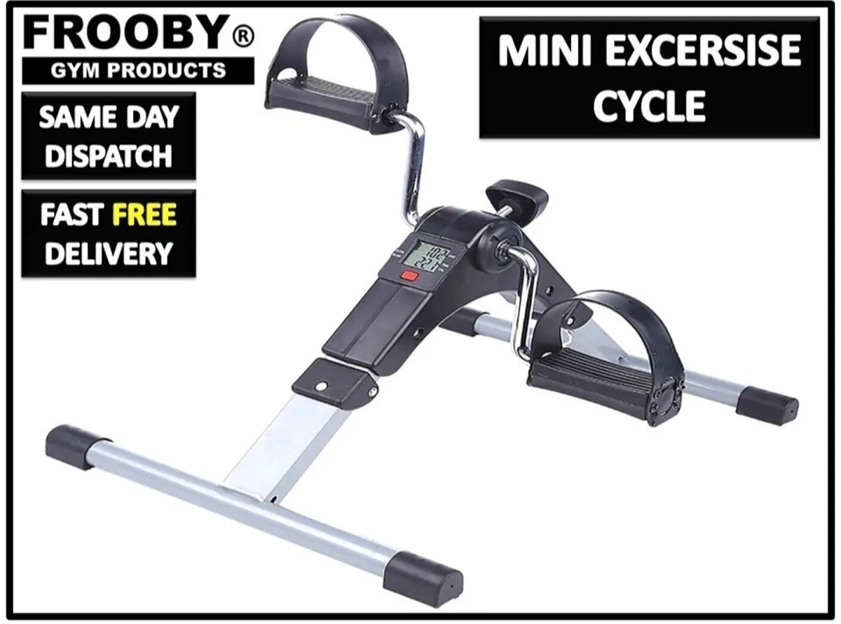 NEW Mini Exercise Bike Portable Pedal Exerciser - Image 1