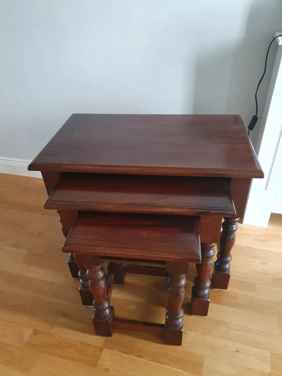 Mahogany Nest of Tables - Image 1
