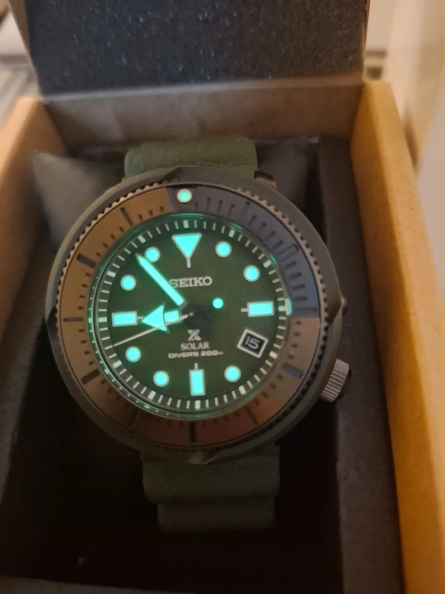 Seiko Prospex SNE535P1 Solar Diver's Watch - NEW - Image 1