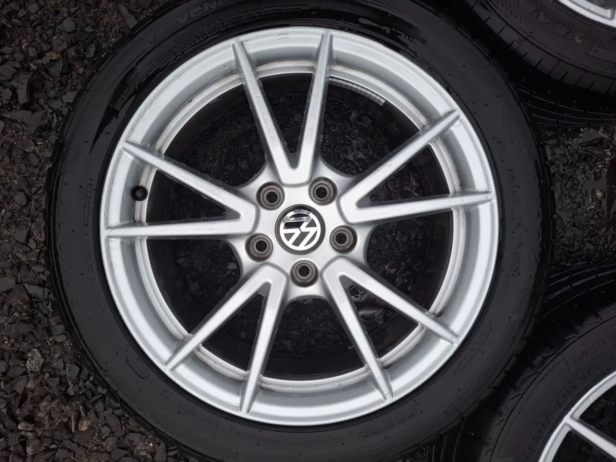 17" Vw Alloys with tyres - Image 4