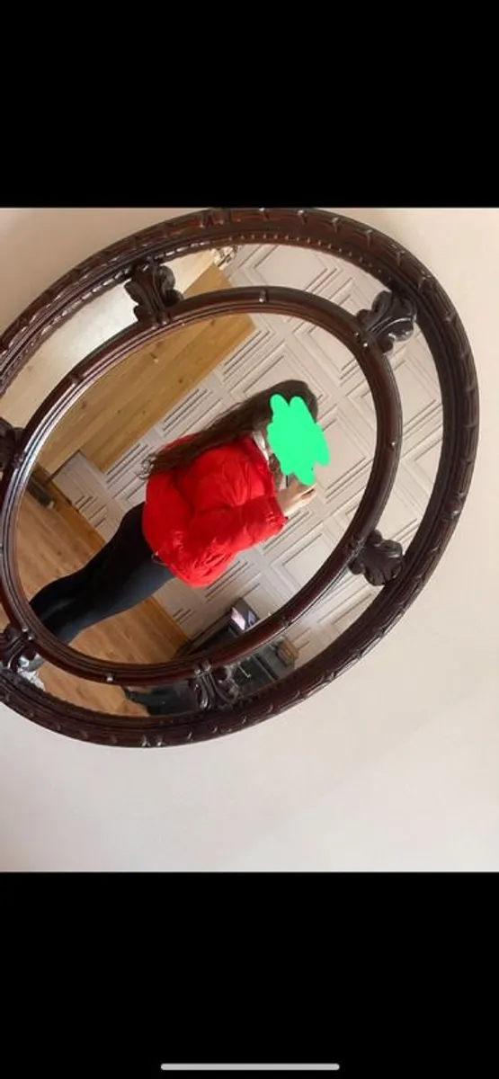 Beautiful vintage oval mirror - Image 3