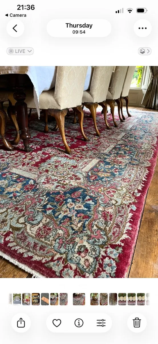 Antique Large Hand  Knotted  Rug - Image 1