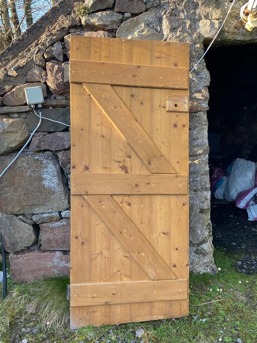 4 Handmade Wooden Doors - Image 1