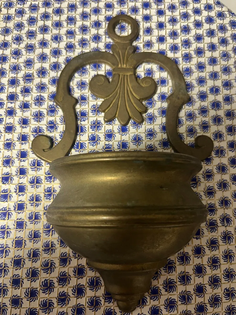 Brass Holy water font - Image 3
