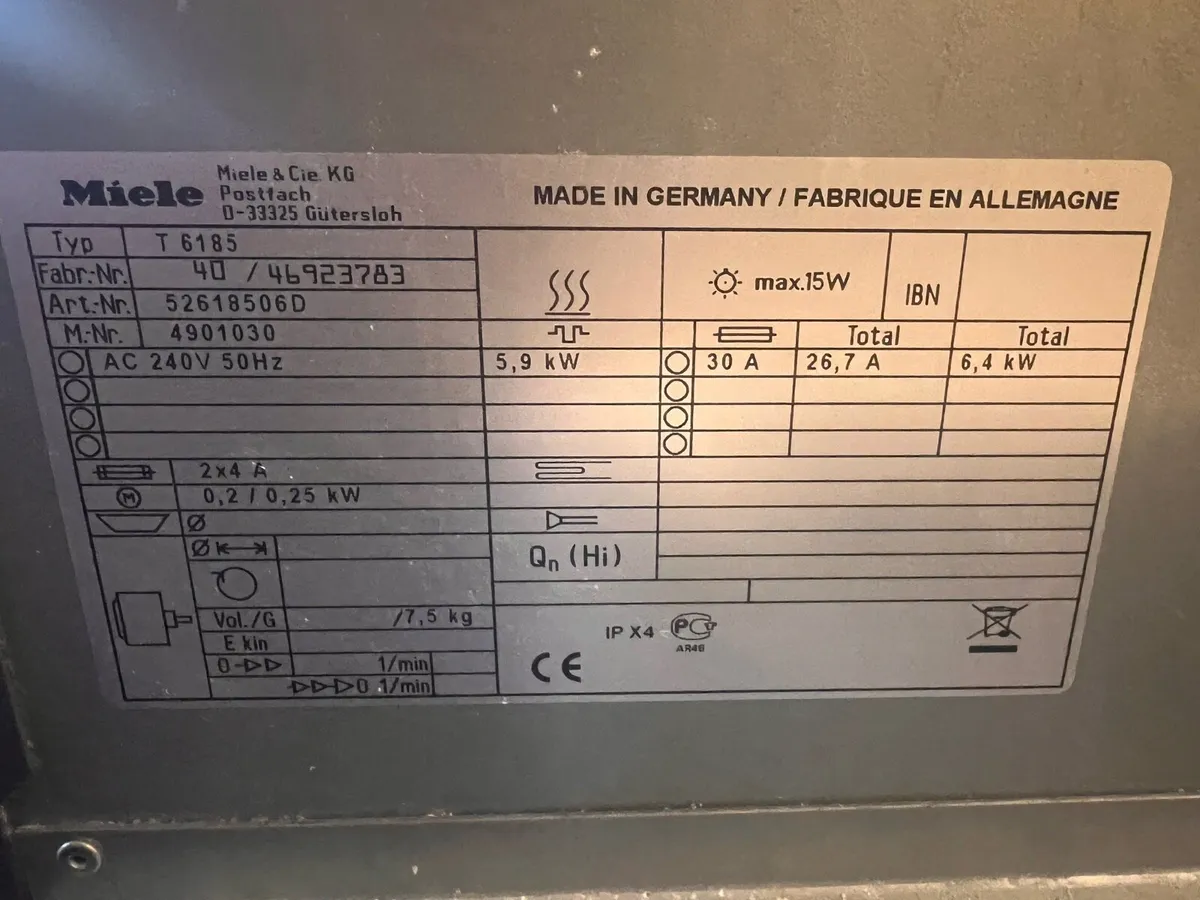 Professional Miele dryer - Image 4